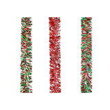 Festive Magic Wide Cut Christmas Tinsel Garland - 2m, Assorted Colours