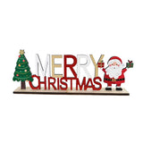 Festive Magic Merry Christmas Freestanding Table Sign - 32cm, Glitter Accents