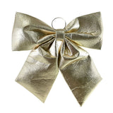 Festive Magic Metallic Christmas Door Bow - Champagne, 44 x 46cm