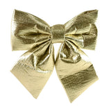 Festive Magic Metallic Gold Christmas Bow - 22 x 25cm, Champagne Finish