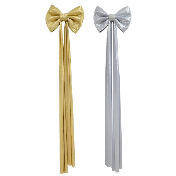 Festive Magic Giant Metallic Christmas Bow - 40 x 190cm, Assorted Colours