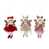Festive Magic Hanging Christmas Fairy Decoration - 17cm, Assorted Designs