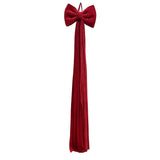 Festive Magic Oversized Velvet Christmas Bow Decoration - Red, 40 x 200cm