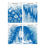 Festive Magic Christmas Window Clings - Blue, Assorted Designs, 41 x 29cm