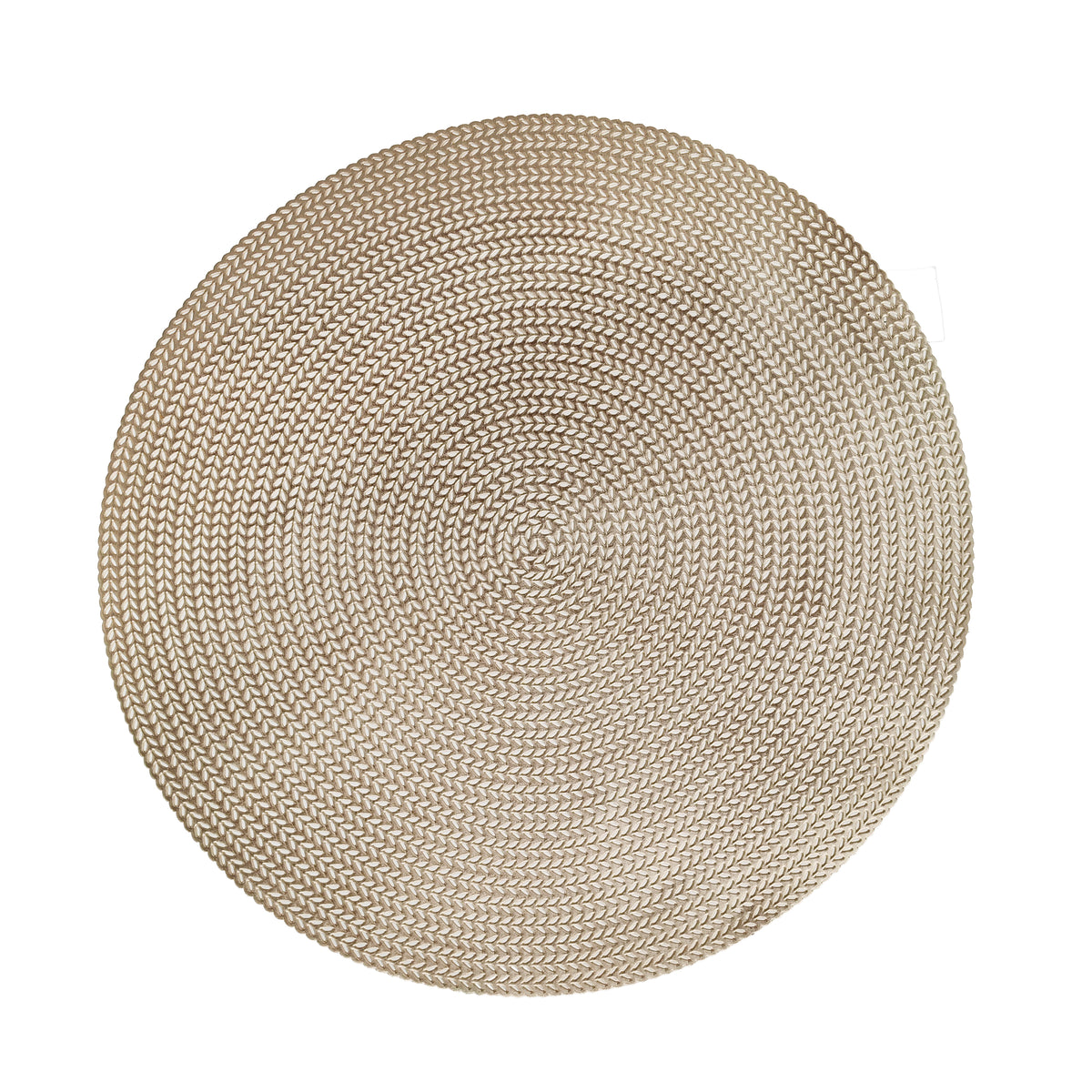 Placemat Metallic Champagne Gold - Round 38cm