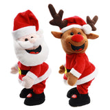 Festive Magic Musical Shaking Santa and Reindeer Plush Toy - Assorted Designs