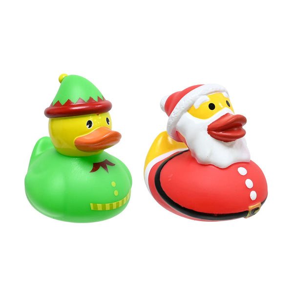 Christmas Duck Vinyl Squeaky Toy | Assorted Designs, Santa and Elf