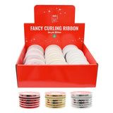 Festive Magic Curling Gift Ribbon - Pack of 6, Assorted Colours and Designs