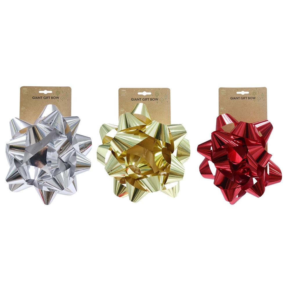Giant Gift Bow Mettalic| 25cm