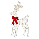 Festive Magic Light Up Standing Reindeer Christmas Decoration - 71cm, Gold