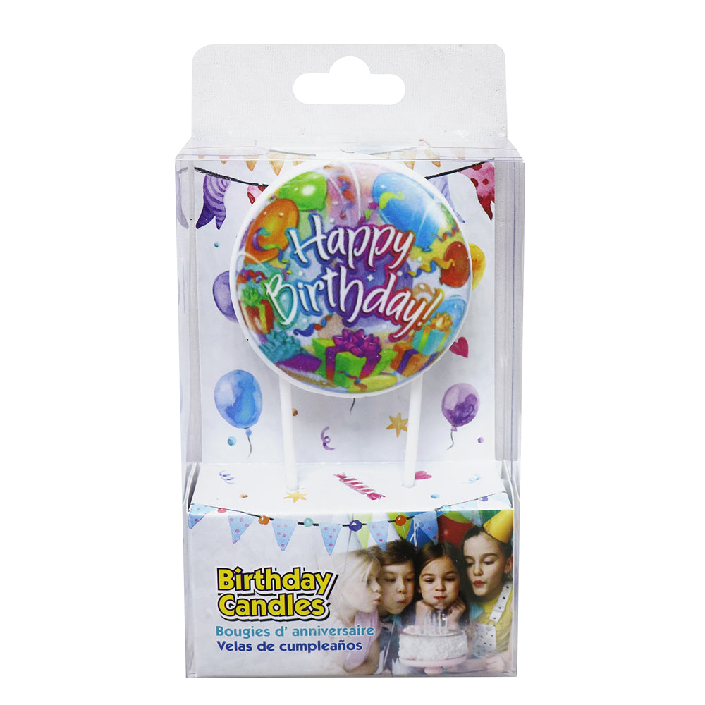 UBL Happy Birthday Candle Plaque