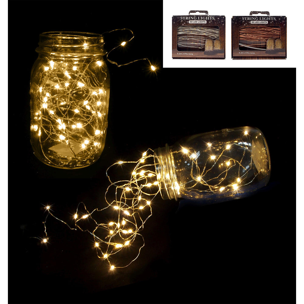 UBL 50 LED String Lights | Indoor/Outdoor | Warm White