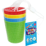 Party Cups - Assorted Designs - 4 Pack