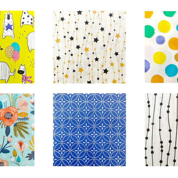 Printed Napkin - Assorted Designs - 33x33cm 20 Pack