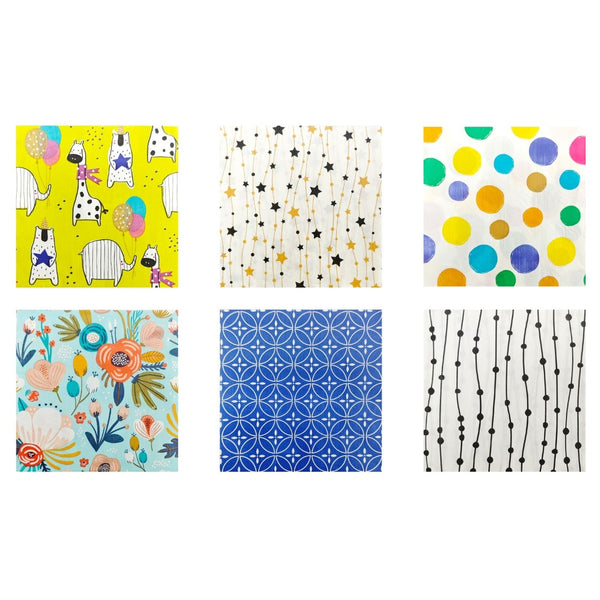 Printed Napkin - Assorted Designs - 33x33cm - 20 Pack