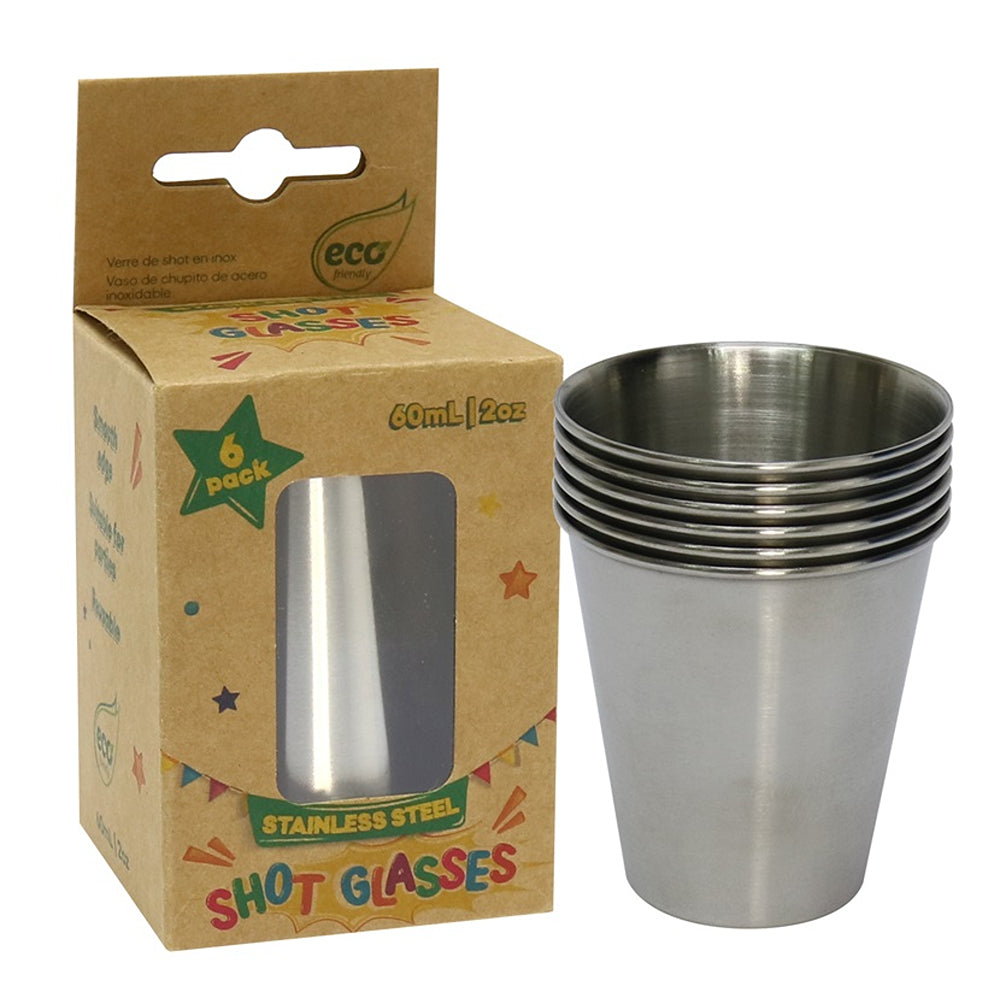 UBL Stainless Steel Shot Glass | Pack of 6
