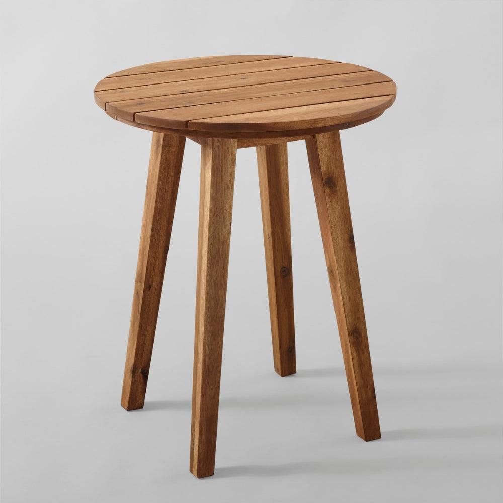 Acacia Wood Round Side Table | H60cm x Dia 50cm - Choice Stores