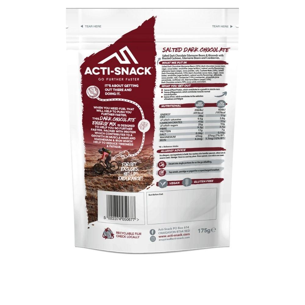 Acti-Snack Salted Dark Chocolate Energy Mix Powerpack | 175g - Choice Stores