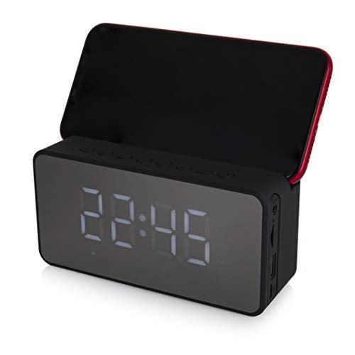 Akai Alarm Clock Bluetooth Speaker Black - Choice Stores