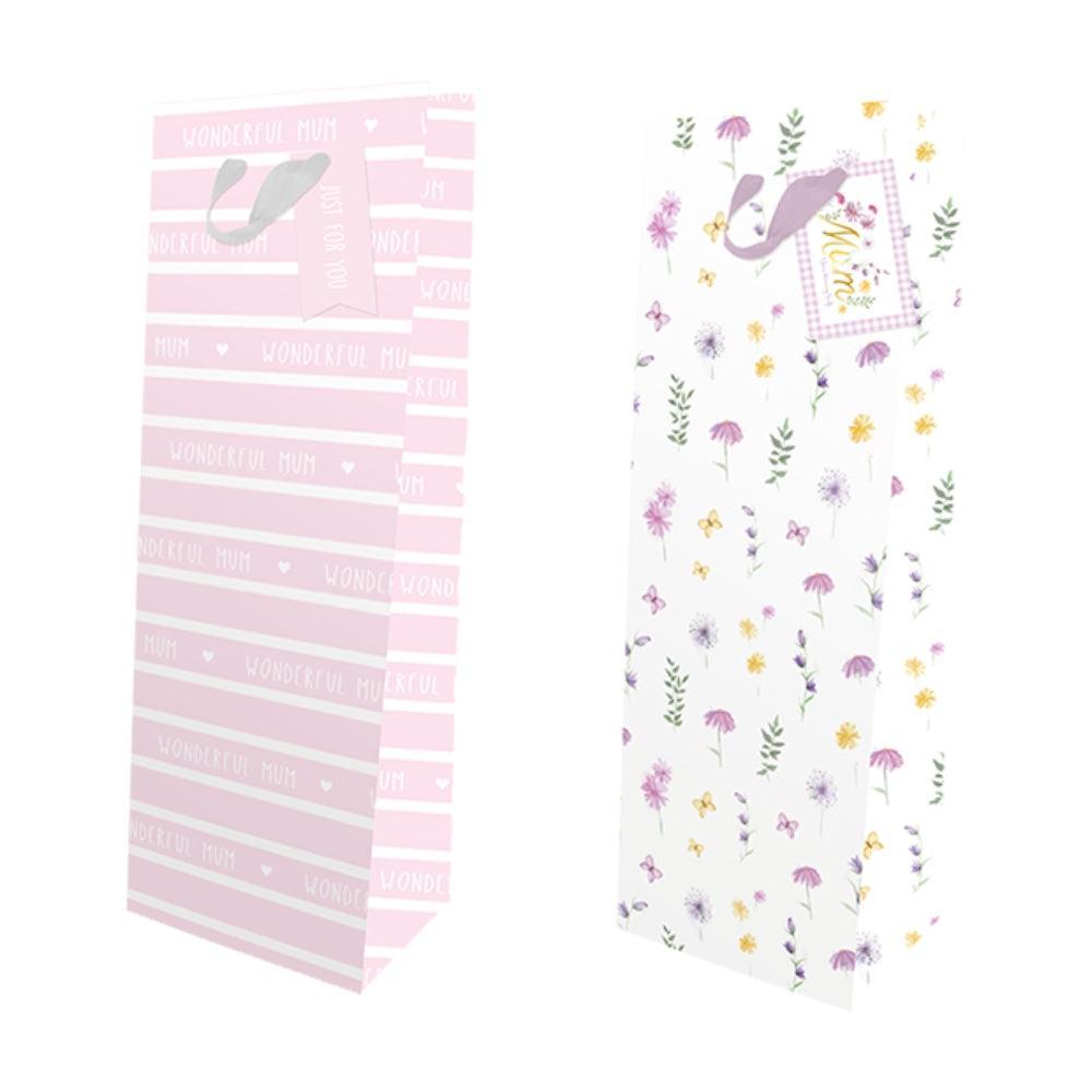 Amazing Mum Mothers Dya Luxury Foil Bottle Bag | Assorted Design - Choice Stores