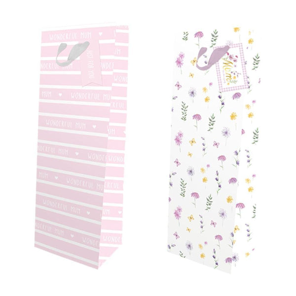 Amazing Mum Mothers Dya Luxury Foil Bottle Bag | Assorted Design - Choice Stores
