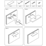 Anika Floating Shelf | 80 cm | High Gloss - Choice Stores
