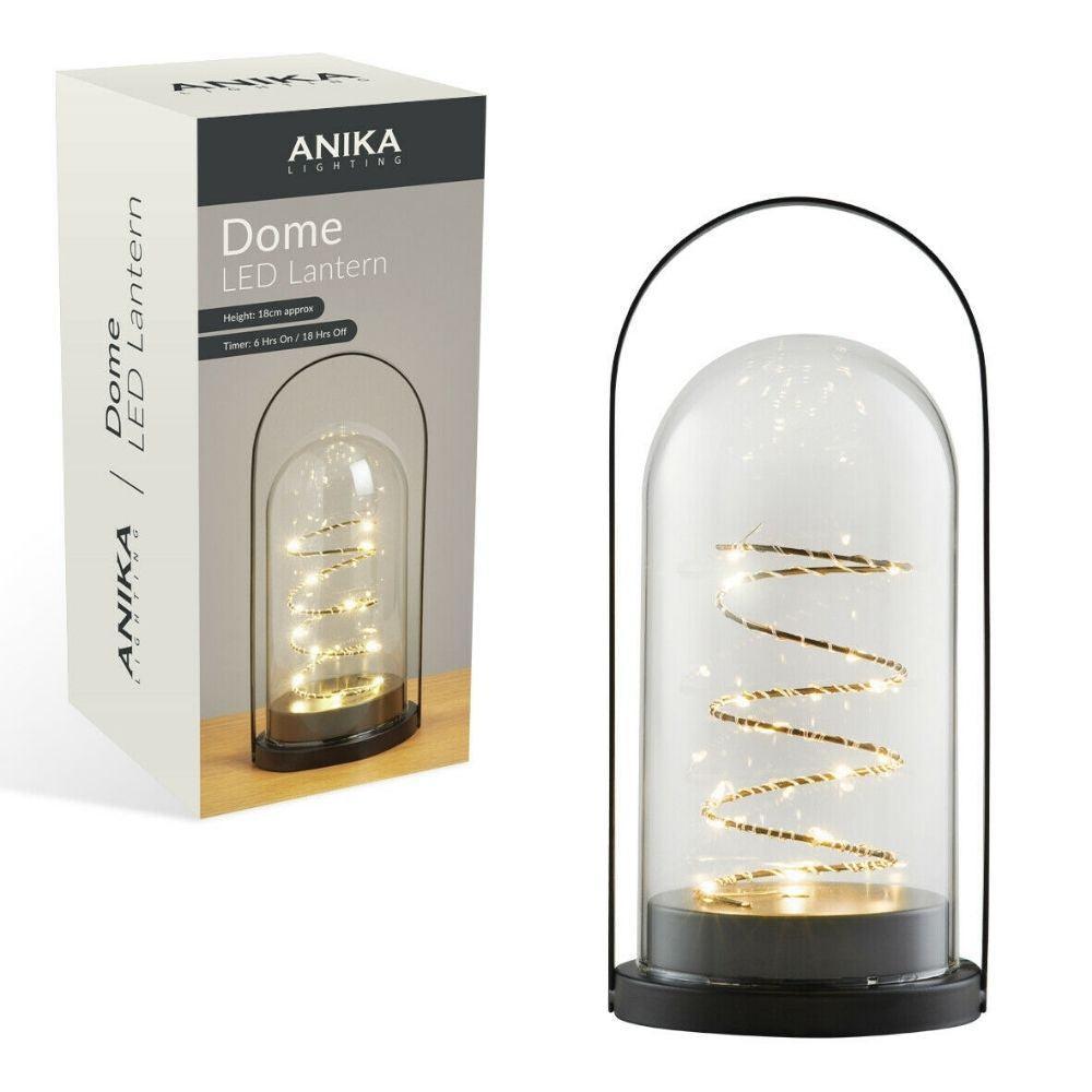 Anika Glass Dome LED Lantern - Choice Stores