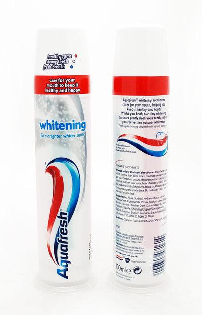 Aquafresh Whitening Toothpaste Pump Bottle | 100ml - Choice Stores