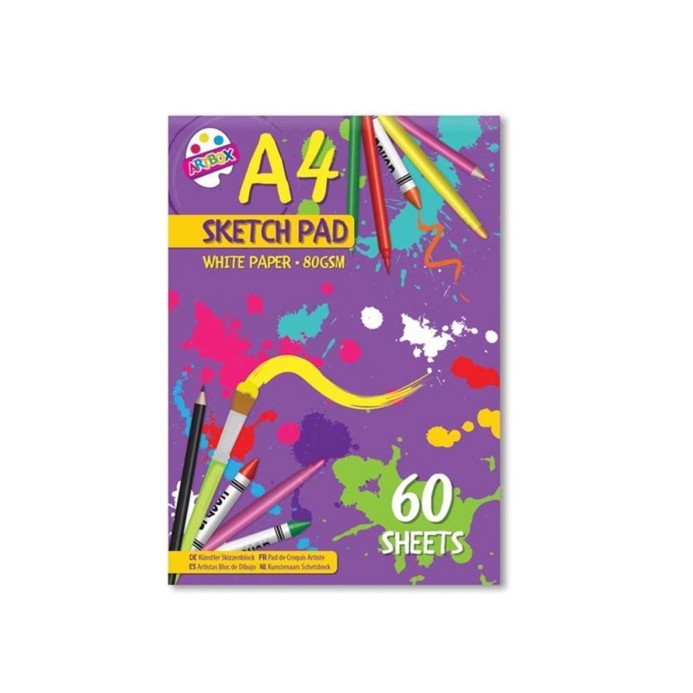Artbox A4 White Paper Sketch Pad | 60 Sheets - Choice Stores