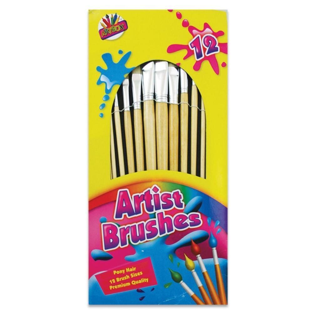 Artbox Artist Natural Brushes | 12 Pack - Choice Stores