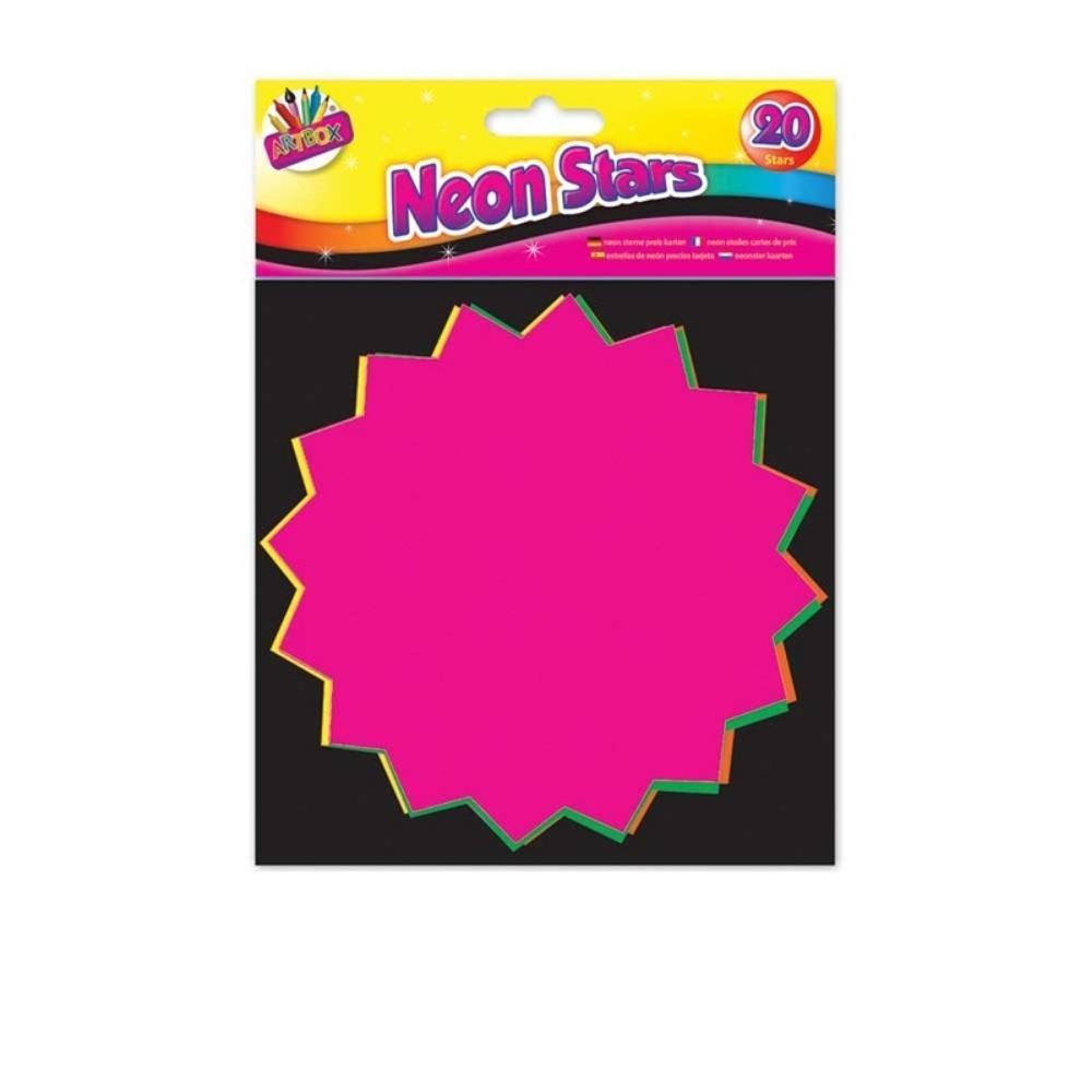 Artbox Assorted Neon Stars | 20 Pack - Choice Stores