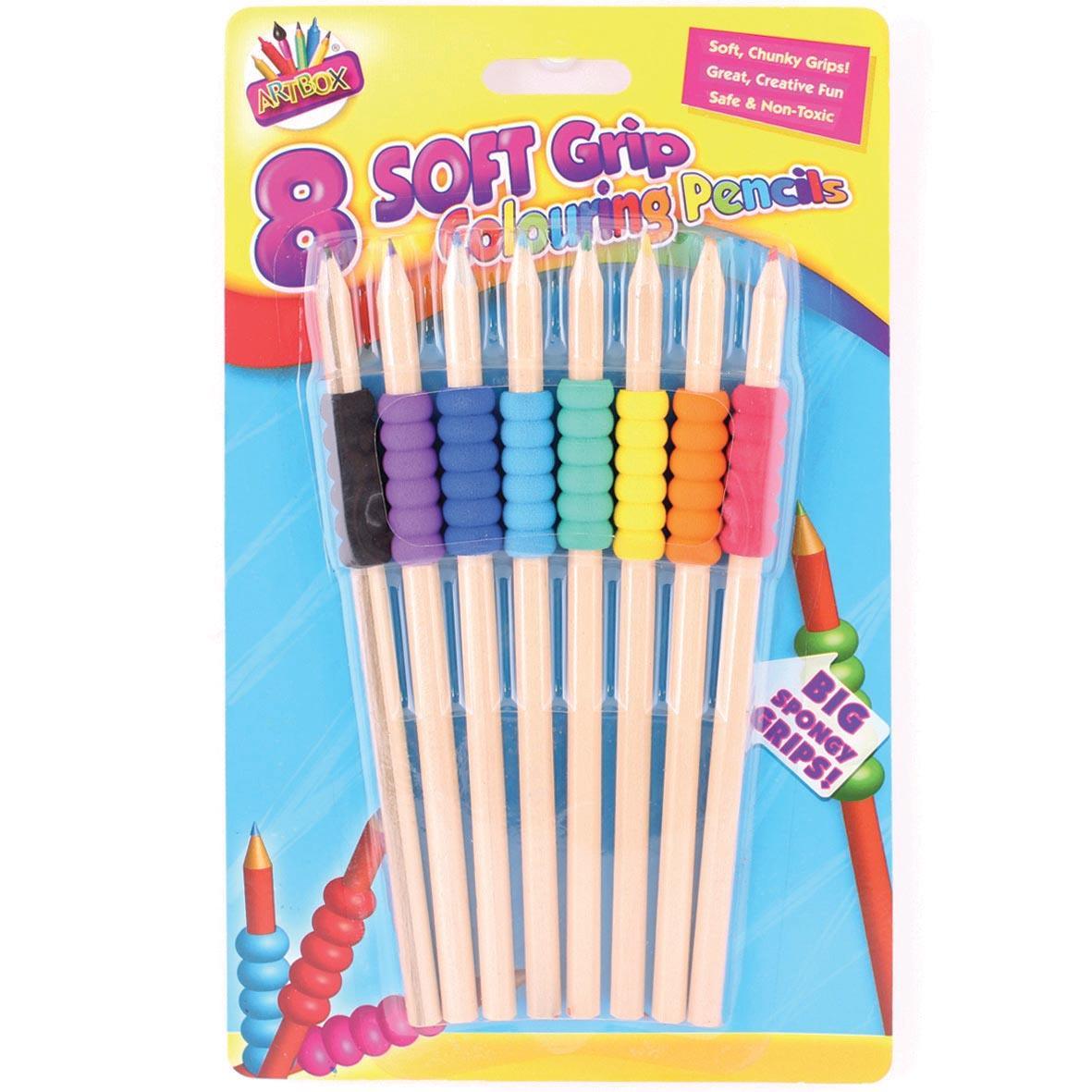 Artbox Bright Grip Colouring Pencils | 8 Pack - Choice Stores
