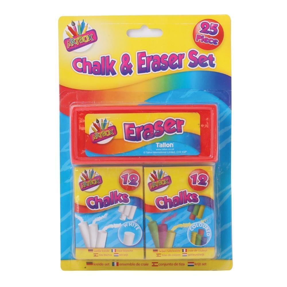 Artbox Chalk & Eraser Set | 25 Piece - Choice Stores