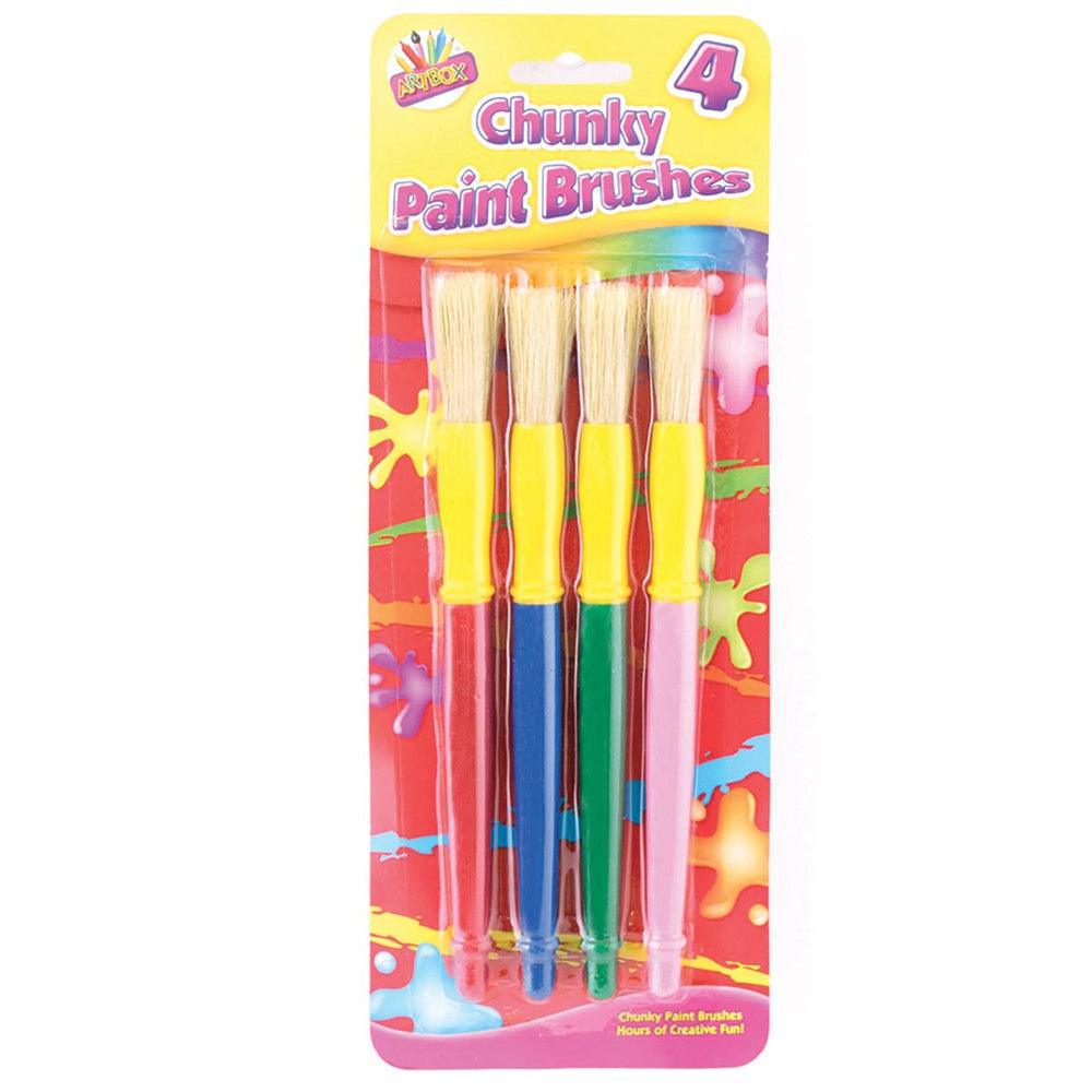 Artbox Childrens Chunky Art Brushes | Pack of 4 - Choice Stores