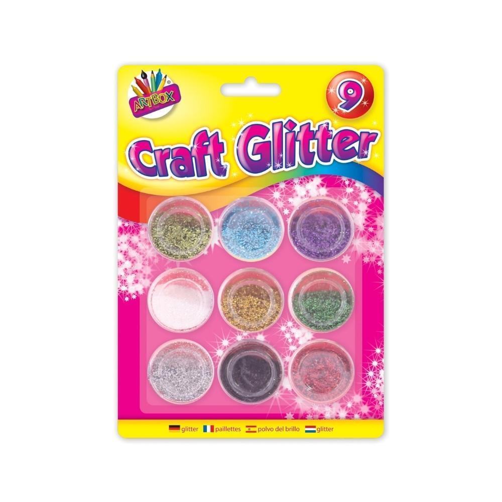 Artbox Craft Glitter Pots | 9 Pack - Choice Stores
