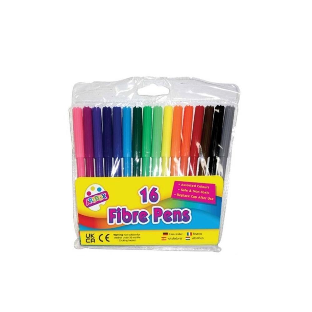 Artbox Fibre Tip Colouring Markers | 16 Pack - Choice Stores