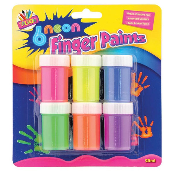 Artbox Finger Paints Pots | 6 Assorted Colours - Choice Stores