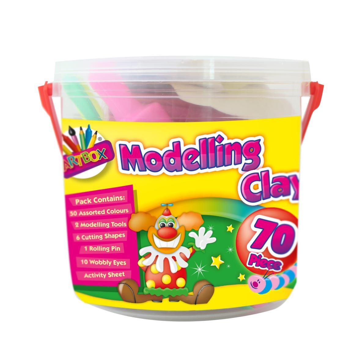 Artbox Modelling Clay Tub Set | 70 Piece - Choice Stores