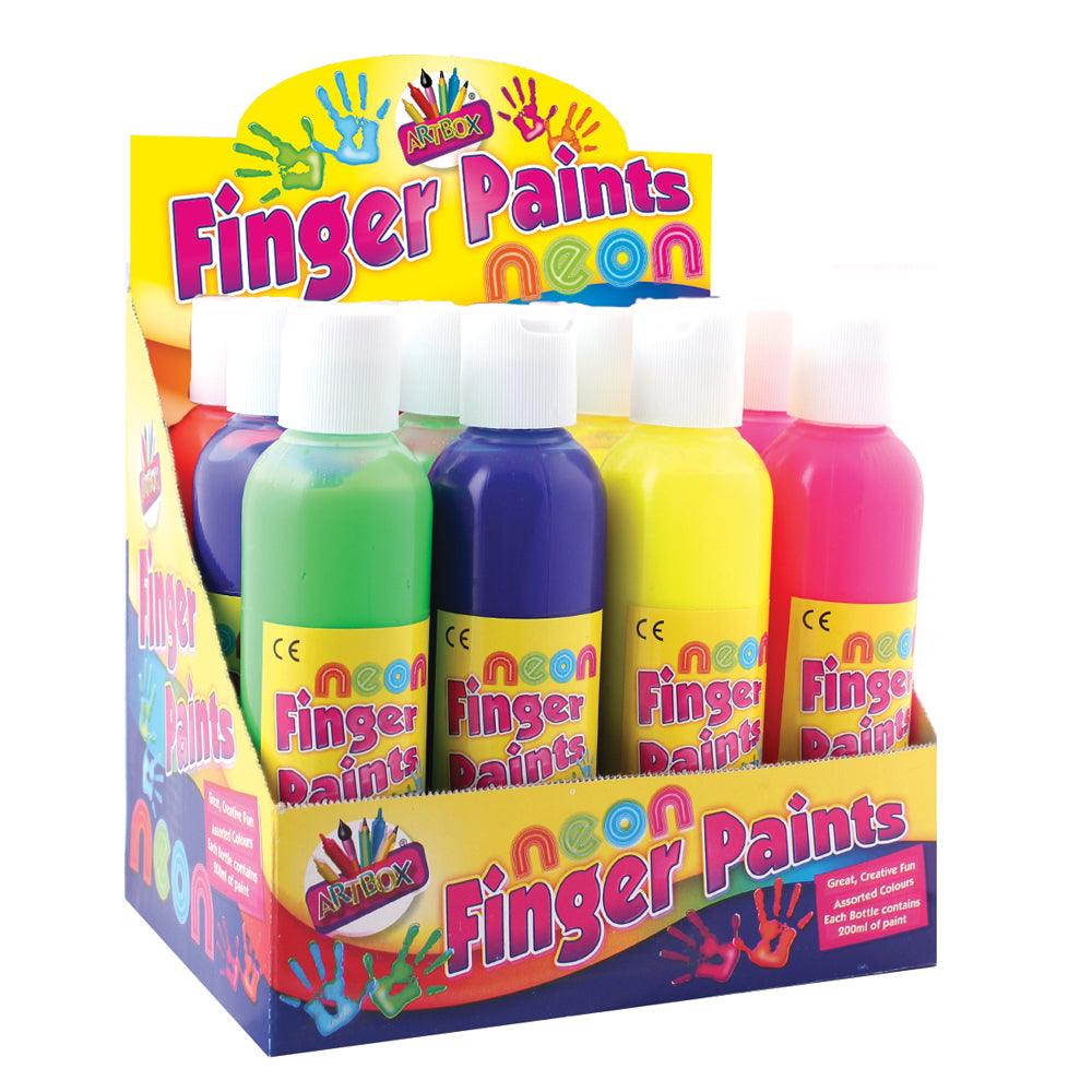 Artbox Neon Finger Paints | Kids Painting Supplies - Choice Stores