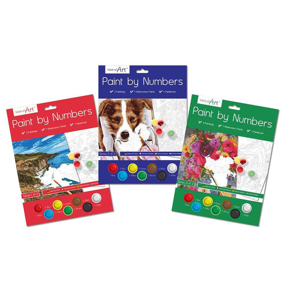Artbox Paint By Numbers Adult | 7 Assorted Paints 1 Brush - Choice Stores