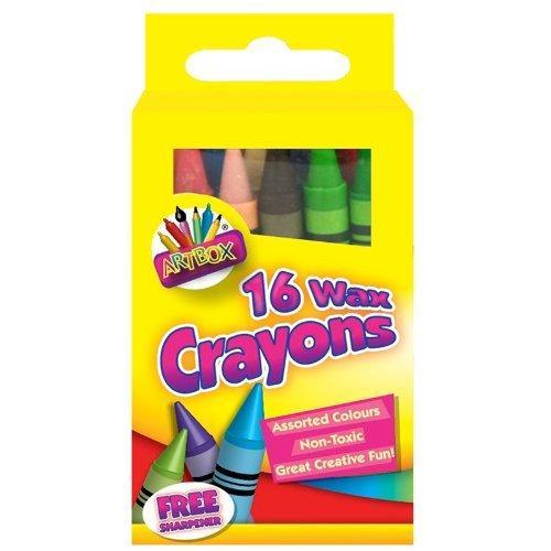 Artbox Wax Crayons | Includes sharpener | 16 Pack - Choice Stores