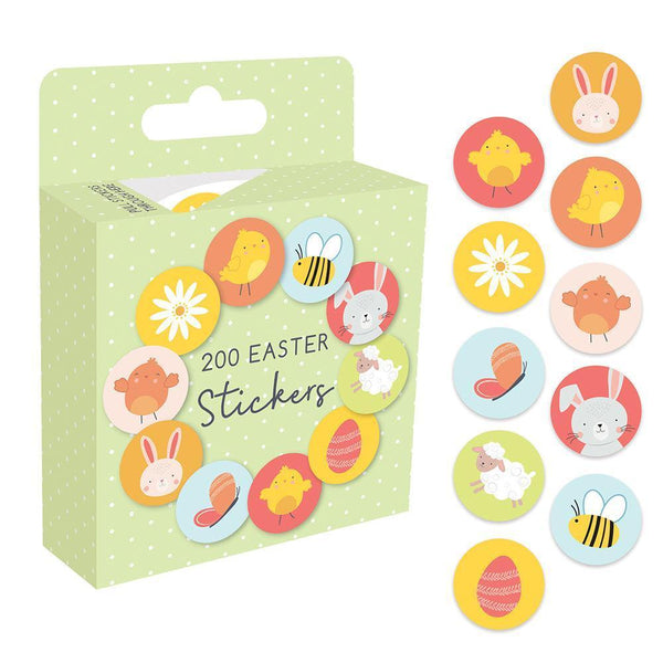 Assorted Design Fun Easter Stickers Roll | 200 Pack - Choice Stores