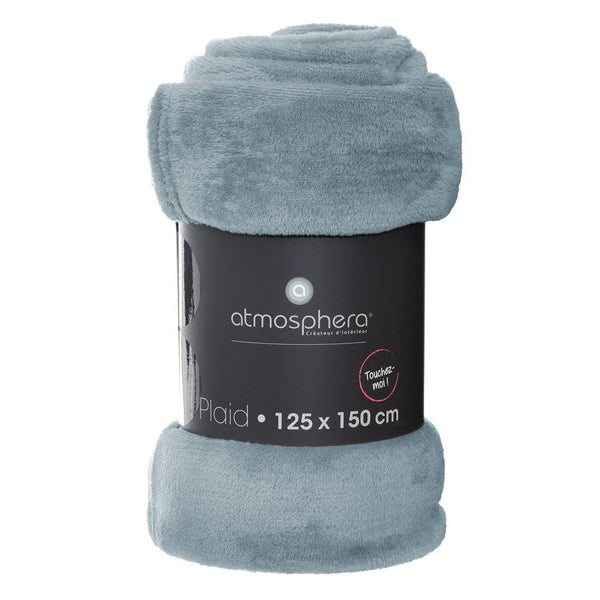 Atmosphera Storm Blue Blanket | 150cm - Choice Stores