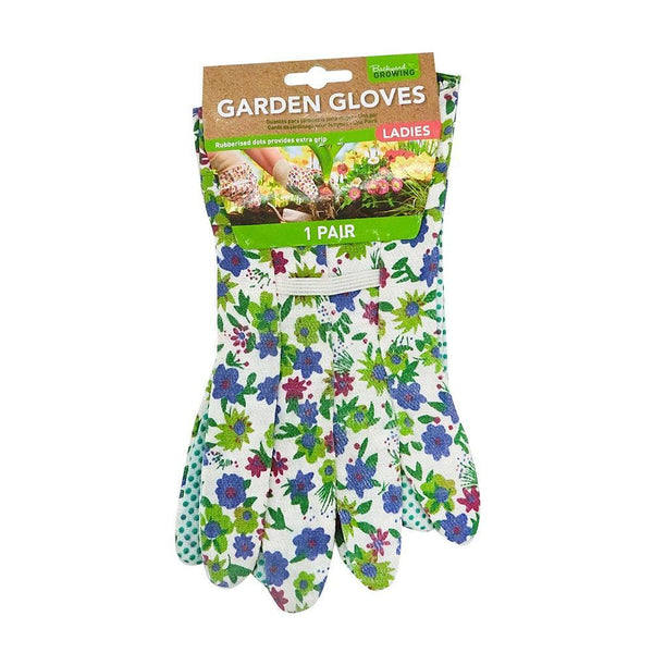 Backyard Growing Assorted Design Ladies Garden Gloves | 1 Pair - Choice Stores
