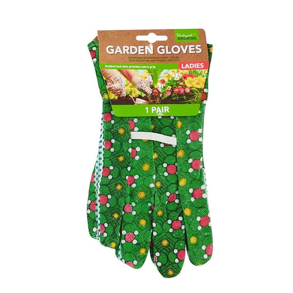 Backyard Growing Assorted Design Ladies Garden Gloves | 1 Pair - Choice Stores