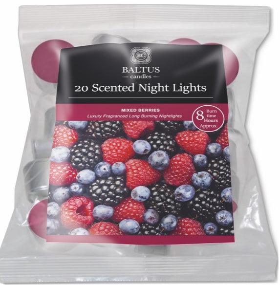 Baltus Scented Tea Lights | Pack of 20 | Winter Berries With Aromatic Spices - Choice Stores