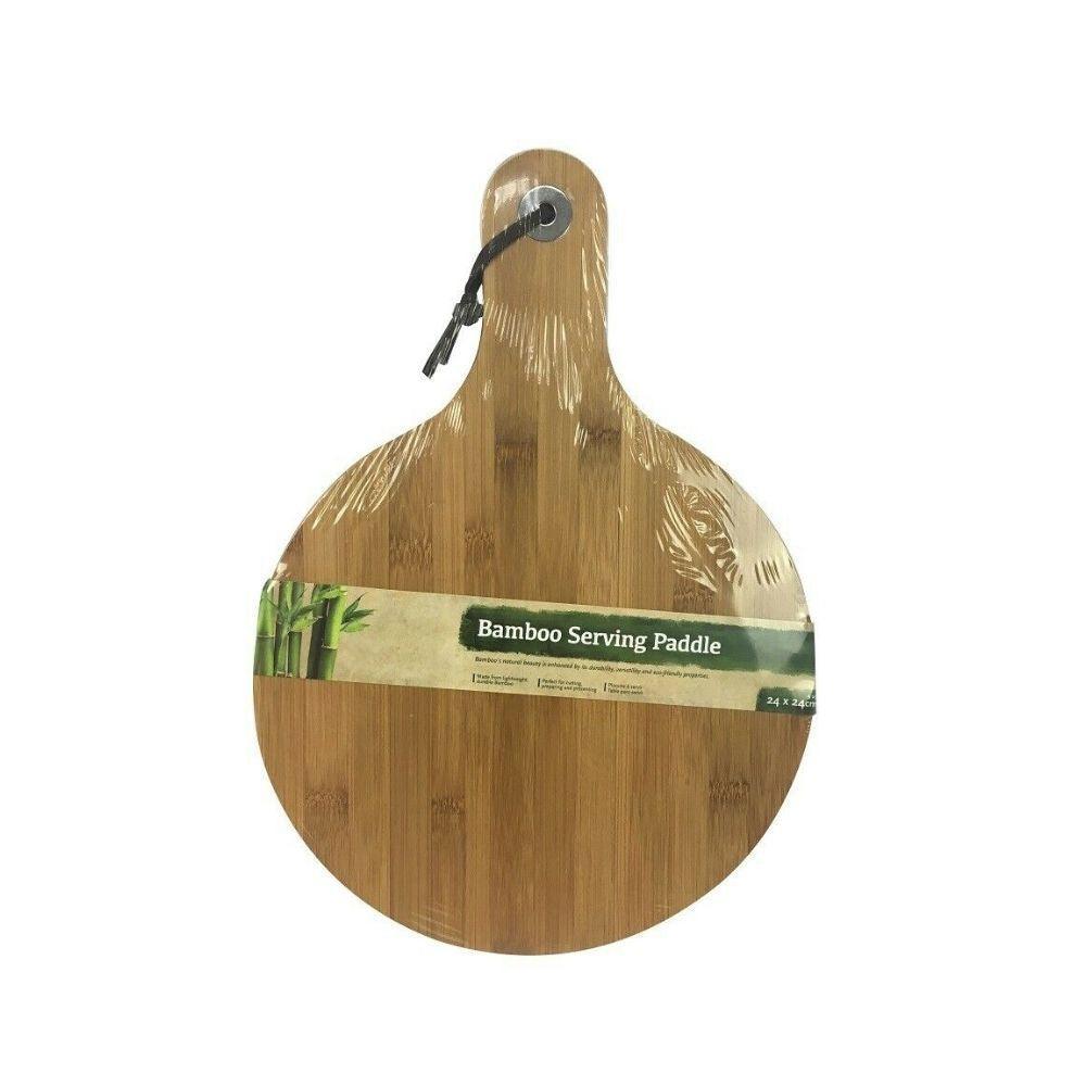 Bamboo Round Serving Paddle | 24 x 24cm - Choice Stores