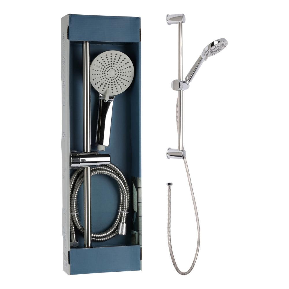 Bathroom Solutions Chrome Shower Set with 3 Settings - Choice Stores