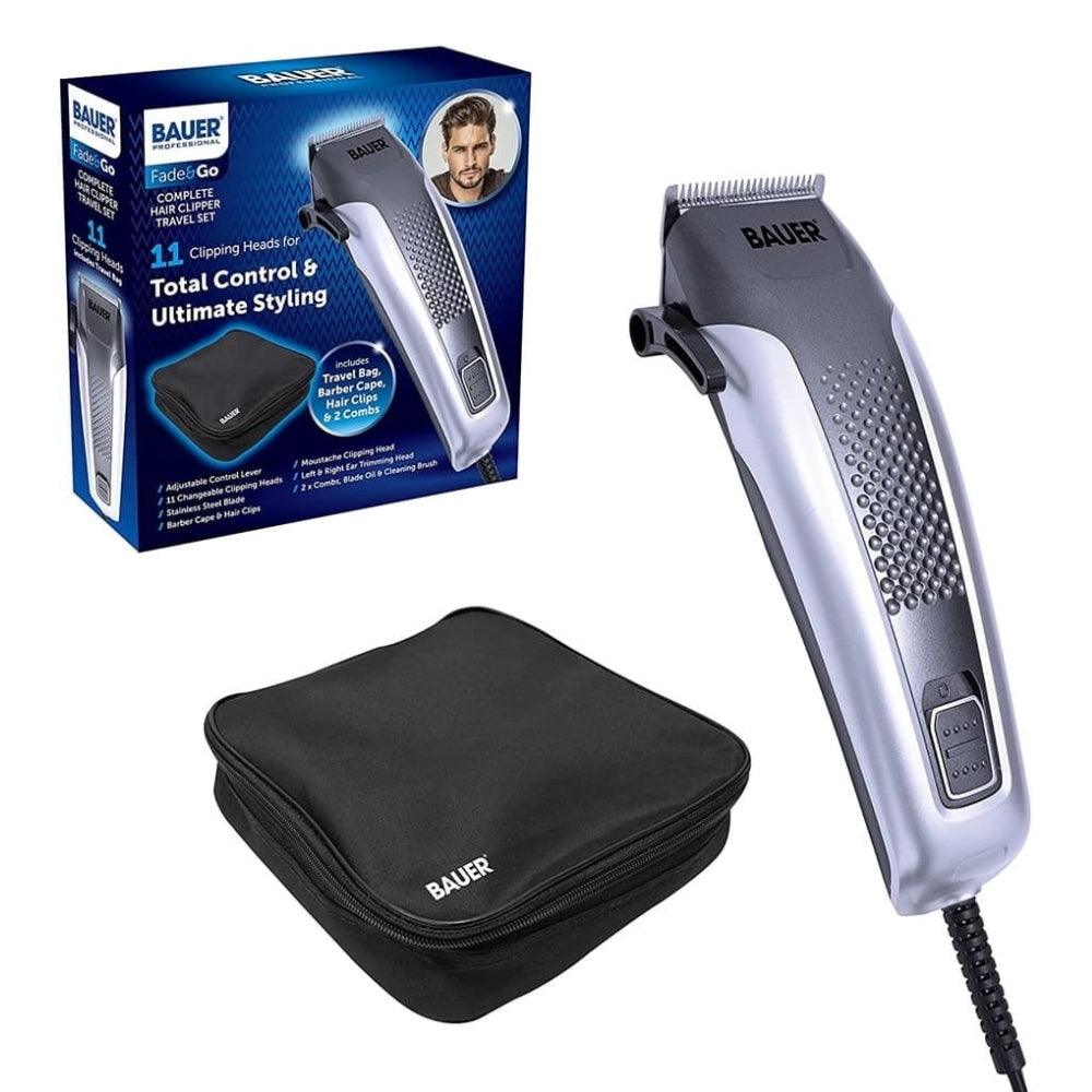 Bauer Professional Hair Clipper Travel Set &amp; Grooming Kit for Men - Choice Stores