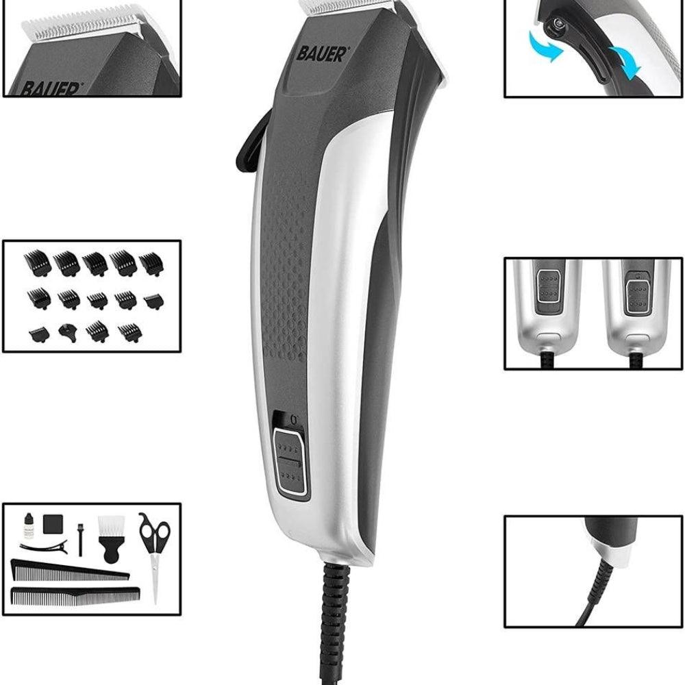 Bauer Professional Hair Clipper Travel Set &amp; Grooming Kit for Men - Choice Stores